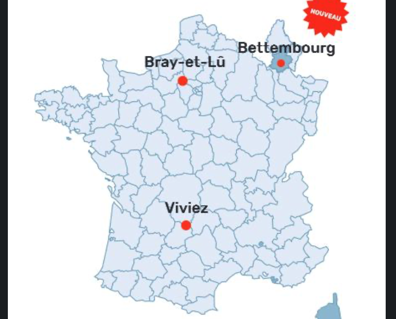 Nouvelle carte des sites de formation PRO-ZINC France